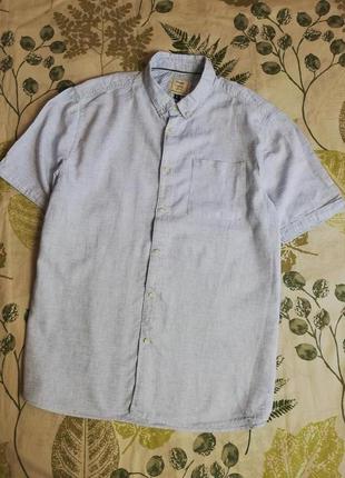 Брендовий натуральна сорочка george льон+коттон