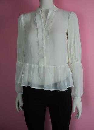 Новая блузка h&m викторианском стиле белая блуза воланами рюша...