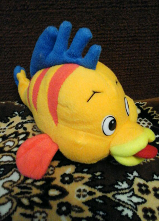 Мягкая игрушка рыбка флаундер с мультфильма русалочка