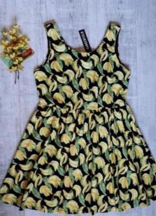 Платье бананы
