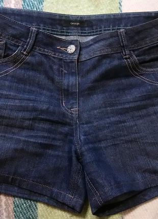 Шорты джинсовые тёмно-синие