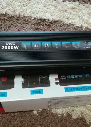 Преобразователь AC/DC 2000W SSK UKC / автомобильный преобразов...