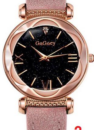 Gogoey 4417 кварцевий жіночий годинник зі шкіряним ремінцем
