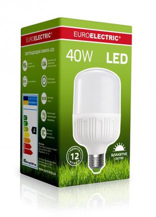 Светодиодная EUROELECTRIC LED Лампа высокомощная 40W E27 6500K