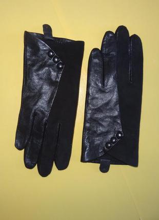 Шкіряні рукавички marks&spencer жіночі рукавички з натуральної...