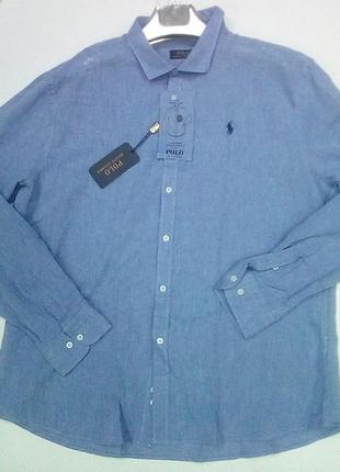 Чоловіча лляна сорочка polo ralph
