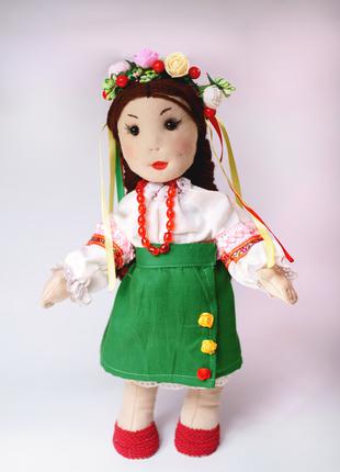 Украинка в национальном костюме, интерьерная кукла ручной работы