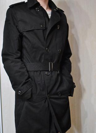 Стильная изысканная длинная куртка френч плащ kiomi - L (48)