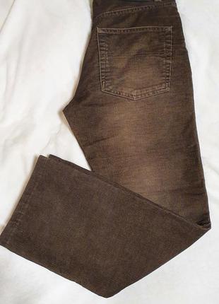 Джинсы мужские брюки вельвет коричневые классика mexx