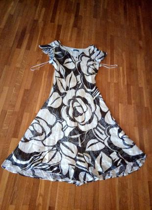 Стильне легке плаття максі шовк alex＆co 42-44(xl-xxl)