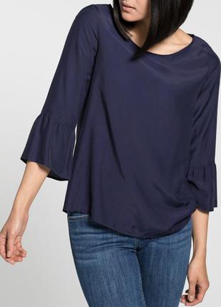 Дешево шикарна лаконічна блуза віскоза promod  8 (s) неприталена