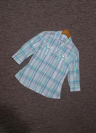 Легкая блуза рубашка из хлопка marks&spencer