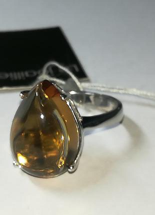 Серебряное кольцо с султанитом . размер 18