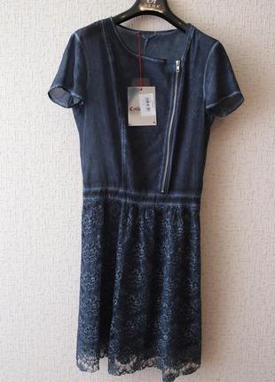 Платье cycle (италия), сине-серого цвета