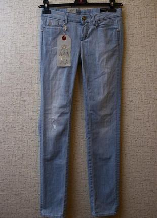 Женские джинсы d21 светло-голубые cкинни