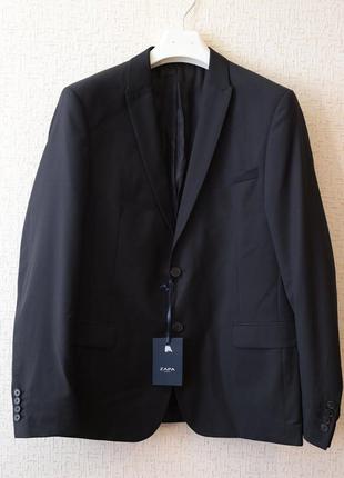 Пиджак французского премиального бренда zapa paris, черного цв...