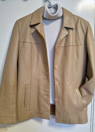 Кожаный женский пиджак oakwood размер l