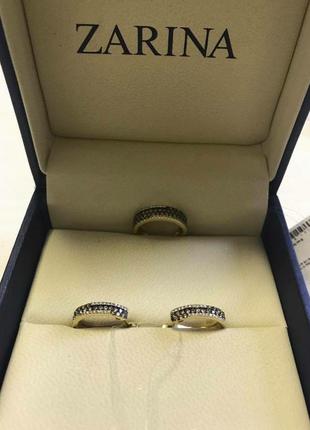 Набор золото 585* серьги/кольцо с бриллиантами от юд “ zarina “