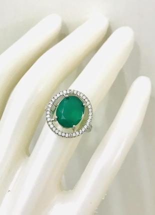 Невероятно красивое серебряное кольцо с агатом zarina