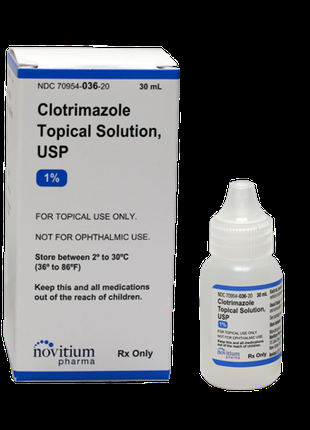 Раствор Clotrimazole Topical Solution USP 1% 30 ml