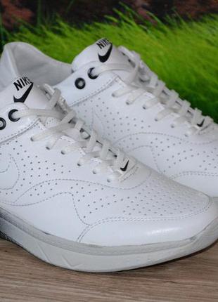 Кроссовки белые кожа натуральная  с12 качество Nike 37