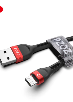 PZOZ Micro USB Nylon кабель быстрой зарядки QC3.0 5V/2A 2 м