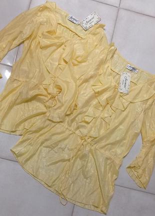 Нежные жёлтые блузки 38й и 36й
