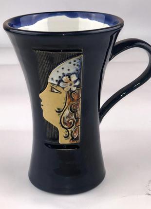 Керамическая  чашка ручной работы франция