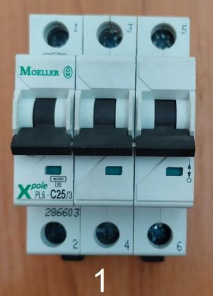 Автоматичний вимикач Moeller 3P PL6-C25/3