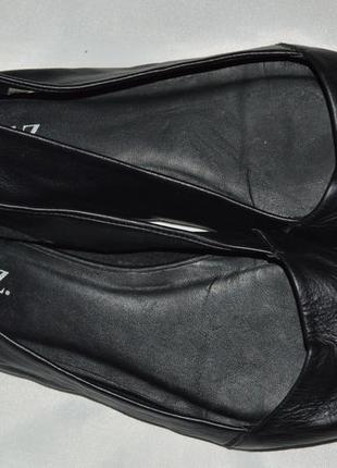 Туфли лодочки балетки кожа noiz размер 37, туфлі шкіра