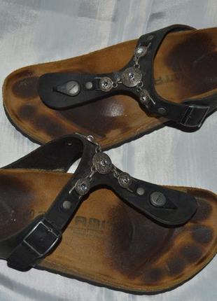 Шльопки шльопанці кожа tatami birkenstock розмір 41, шлепки