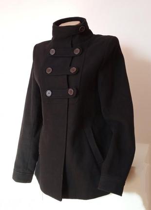 Черное пальто пальтишко манто женское чорне