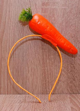 Обруч ободок морковь морковка на праздник осени