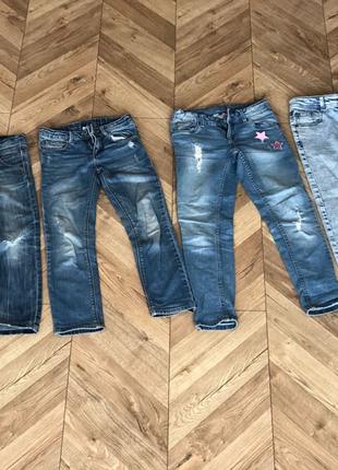 джинсы штаны для девочки 120-134  Zara Benetton