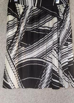 Плиссированная летняя юбка на подкладке