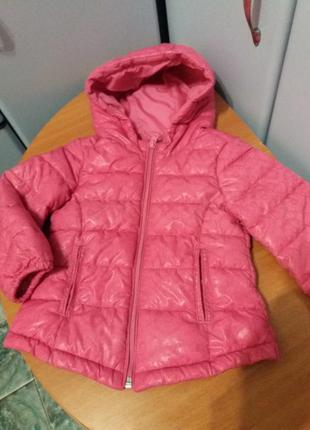 Пальто с капюшоном benetton на девочку 2 года