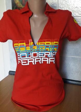 Женская футболка команды scuderia ferrari оригинал