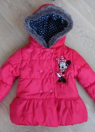 Курточка на дівчинку disney minnie mouse