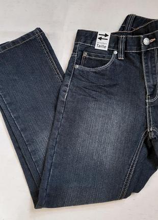 Плотные сине серые джинсы yigga германия на 10 лет (140см)