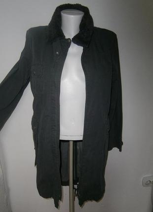 Куртка довга з меховою підкладкою epure