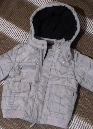 Стильная демисезонная курточка мальчику 1-2 года