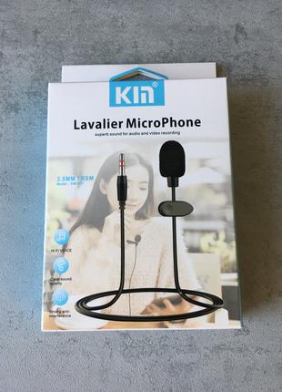 Петличный микрофон KIN KM-001 3.5AUX