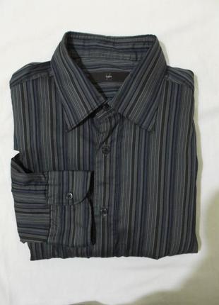 Рубашка стрейчевая полосатая 'ermenegildo zegna' 50-54р