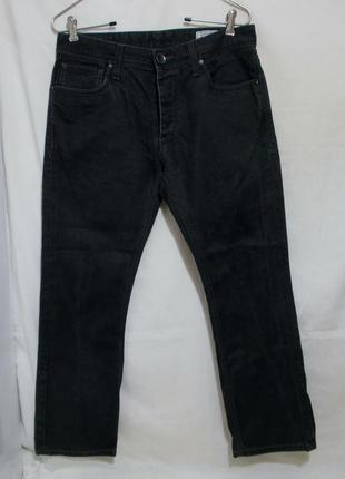 Новые джинсы черные прямые делаве w32 l30 *jack & jones*