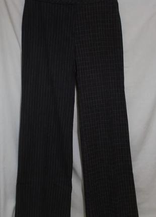 Новые брюки серые из двух тканей полосато-клетчатые "mango" 46р