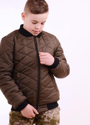 Куртка бомбер для мальчика подростка luxik
