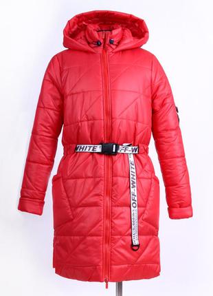 Зимовий стеганное пальто для дівчинки