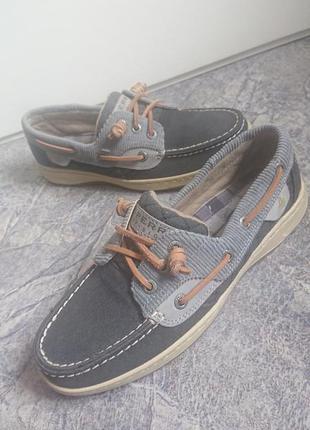 Фирменные мокасины из сша . sperry top sider .оригинал