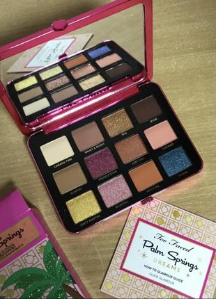 Палетка too faced palm spring