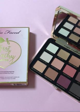Палетка too faced just peachy